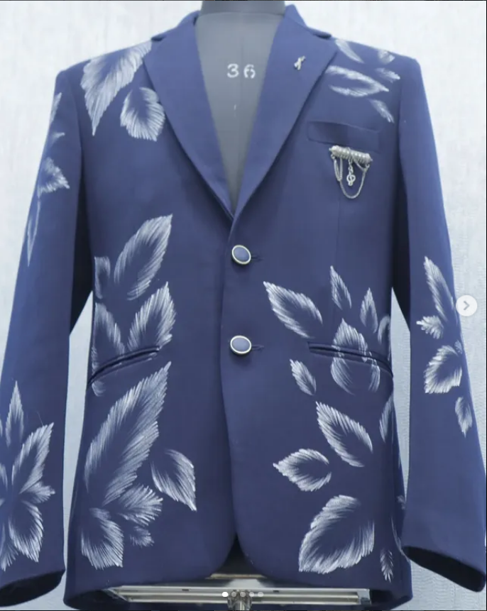 Floral Print Party Blazer