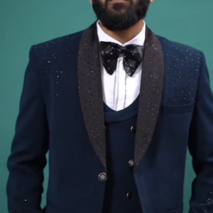 Embellished Tuxedo Suit